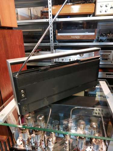 B+O Beosystem 10 tragbares Radio mit Kassette Dänemark 1989 in Alu silber Top Zustand